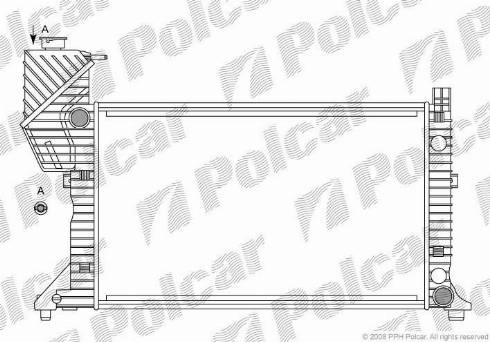 Polcar 506208A2 - Radiators, Motora dzesēšanas sistēma autodraugiem.lv