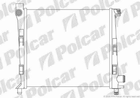 Polcar 5005084X - Radiators, Motora dzesēšanas sistēma autodraugiem.lv