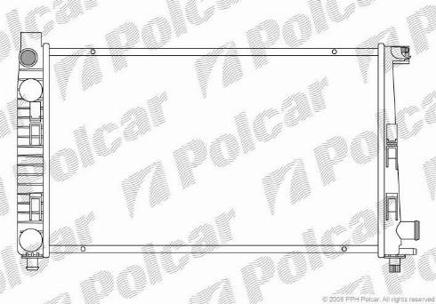 Polcar 500508-5 - Radiators, Motora dzesēšanas sistēma autodraugiem.lv