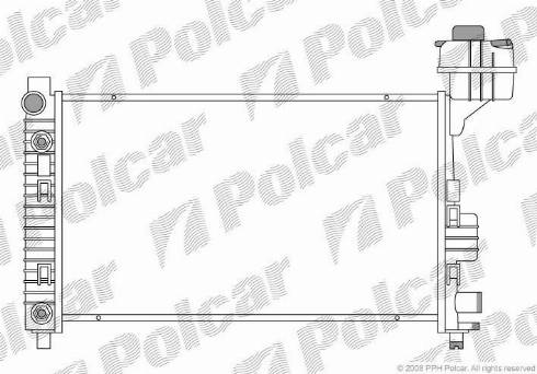 Polcar 5005081X - Radiators, Motora dzesēšanas sistēma autodraugiem.lv