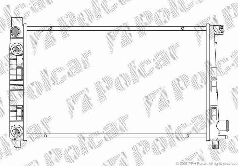 Polcar 5005083X - Radiators, Motora dzesēšanas sistēma autodraugiem.lv