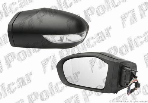 Polcar 5006515M - Ārējais atpakaļskata spogulis autodraugiem.lv