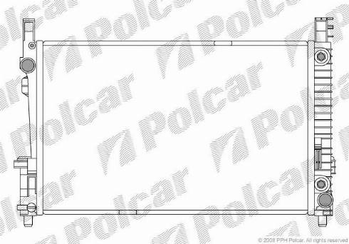 Polcar 5006081X - Radiators, Motora dzesēšanas sistēma autodraugiem.lv