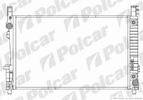 Polcar 500608-1 - Radiators, Motora dzesēšanas sistēma autodraugiem.lv