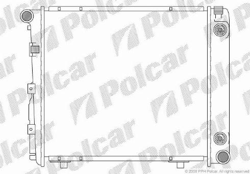 Polcar 500108-6 - Radiators, Motora dzesēšanas sistēma autodraugiem.lv