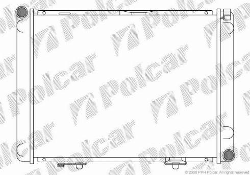 Polcar 50010805 - Radiators, Motora dzesēšanas sistēma autodraugiem.lv