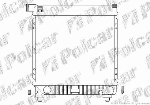 Polcar 5001081X - Radiators, Motora dzesēšanas sistēma autodraugiem.lv