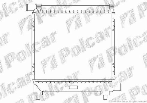 Polcar 500108-1 - Radiators, Motora dzesēšanas sistēma autodraugiem.lv