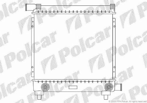 Polcar 500108-2 - Radiators, Motora dzesēšanas sistēma autodraugiem.lv