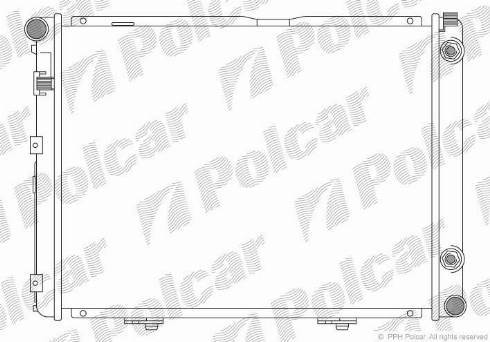 Polcar 500108 - Radiators, Motora dzesēšanas sistēma autodraugiem.lv