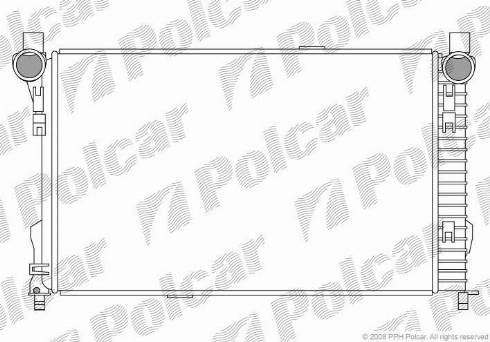 Polcar 5003083X - Radiators, Motora dzesēšanas sistēma autodraugiem.lv