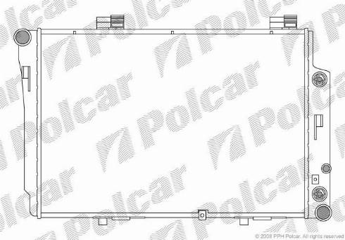 Polcar 500208-4 - Radiators, Motora dzesēšanas sistēma autodraugiem.lv