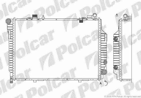 Polcar 5002085X - Radiators, Motora dzesēšanas sistēma autodraugiem.lv