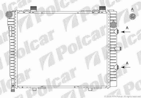 Polcar 5002086X - Radiators, Motora dzesēšanas sistēma autodraugiem.lv