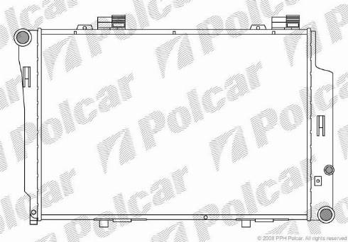 Polcar 500208-1 - Radiators, Motora dzesēšanas sistēma autodraugiem.lv