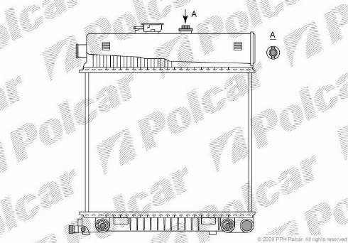 Polcar 5002088X - Radiators, Motora dzesēšanas sistēma autodraugiem.lv