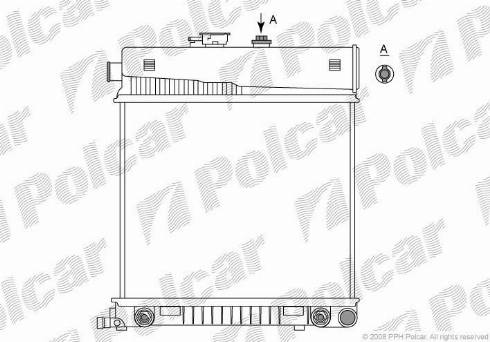 Polcar 500208-8 - Radiators, Motora dzesēšanas sistēma autodraugiem.lv