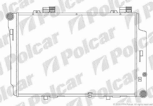 Polcar 500208-3 - Radiators, Motora dzesēšanas sistēma autodraugiem.lv