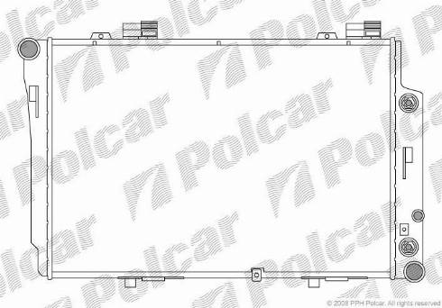 Polcar 500208-2 - Radiators, Motora dzesēšanas sistēma autodraugiem.lv