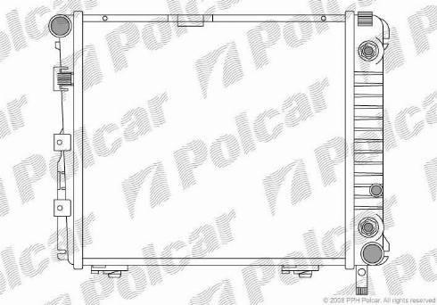 Polcar 50140801 - Radiators, Motora dzesēšanas sistēma autodraugiem.lv