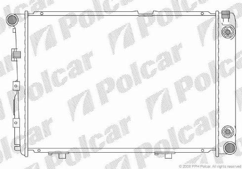 Polcar 501408-3 - Radiators, Motora dzesēšanas sistēma autodraugiem.lv