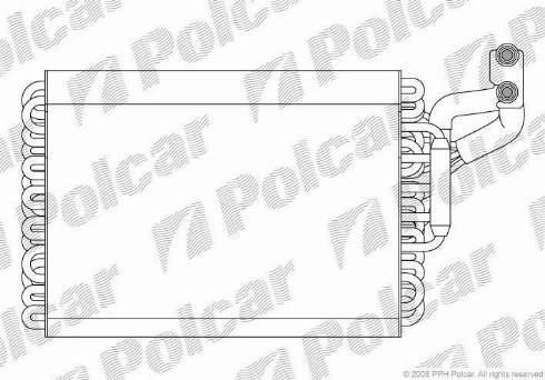 Polcar 5014P8-1 - Iztvaikotājs, Gaisa kondicionēšanas sistēma autodraugiem.lv