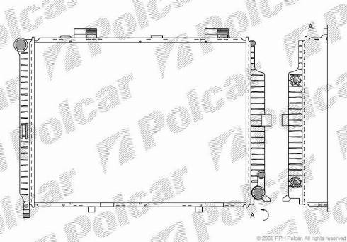 Polcar 5015089X - Radiators, Motora dzesēšanas sistēma autodraugiem.lv