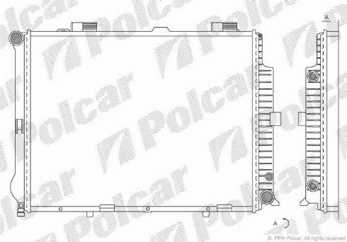 Polcar 501508-9 - Radiators, Motora dzesēšanas sistēma autodraugiem.lv