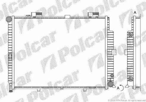 Polcar 50150801 - Radiators, Motora dzesēšanas sistēma autodraugiem.lv