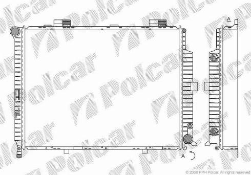 Polcar 5015088X - Radiators, Motora dzesēšanas sistēma autodraugiem.lv