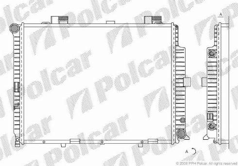 Polcar 501508-8 - Radiators, Motora dzesēšanas sistēma autodraugiem.lv