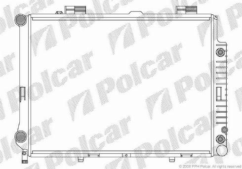 Polcar 501508-X - Radiators, Motora dzesēšanas sistēma autodraugiem.lv