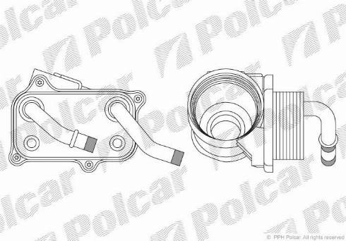 Polcar 5015L83X - Eļļas radiators, Motoreļļa autodraugiem.lv