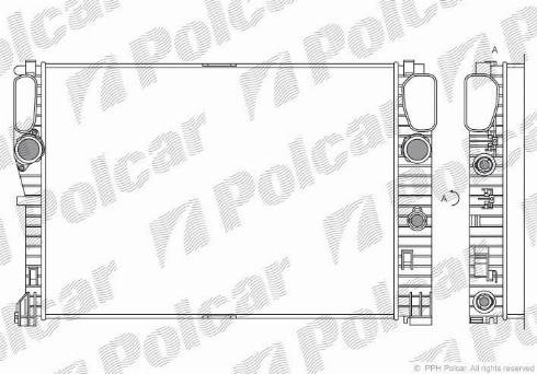 Polcar 501608-4 - Radiators, Motora dzesēšanas sistēma autodraugiem.lv