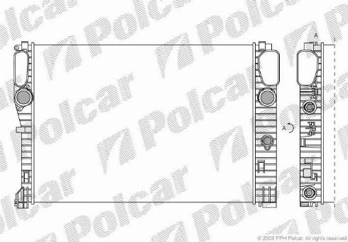 Polcar 5016081X - Radiators, Motora dzesēšanas sistēma autodraugiem.lv