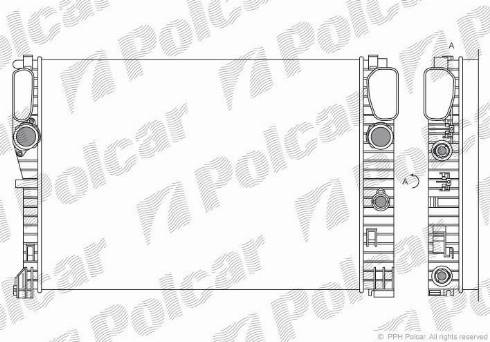 Polcar 501608-1 - Radiators, Motora dzesēšanas sistēma autodraugiem.lv