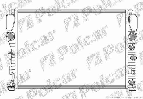 Polcar 5016082X - Radiators, Motora dzesēšanas sistēma autodraugiem.lv