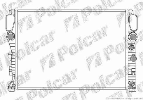 Polcar 501608-2 - Radiators, Motora dzesēšanas sistēma autodraugiem.lv