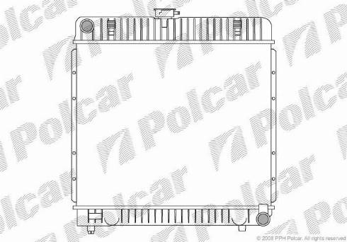 Polcar 5013081X - Radiators, Motora dzesēšanas sistēma autodraugiem.lv