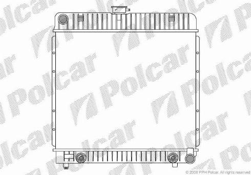 Polcar 501308-2 - Radiators, Motora dzesēšanas sistēma autodraugiem.lv