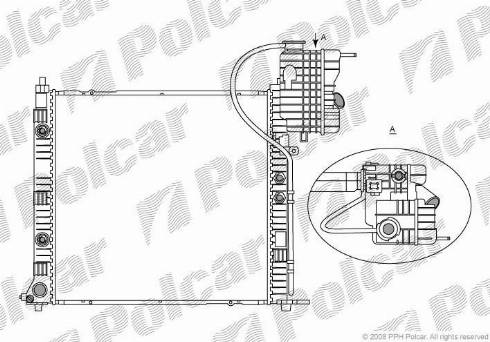 Polcar 5012085X - Radiators, Motora dzesēšanas sistēma autodraugiem.lv