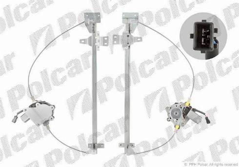 Polcar 5012PSE2 - Stikla pacelšanas mehānisms autodraugiem.lv