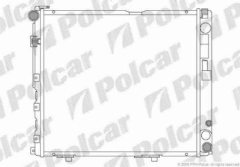 Polcar 50240803 - Radiators, Motora dzesēšanas sistēma autodraugiem.lv