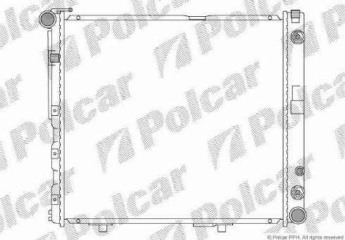 Polcar 502408-3 - Radiators, Motora dzesēšanas sistēma autodraugiem.lv