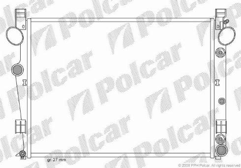 Polcar 5025081X - Radiators, Motora dzesēšanas sistēma autodraugiem.lv