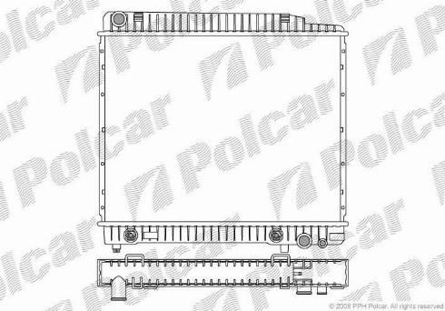 Polcar 502608-3 - Radiators, Motora dzesēšanas sistēma autodraugiem.lv
