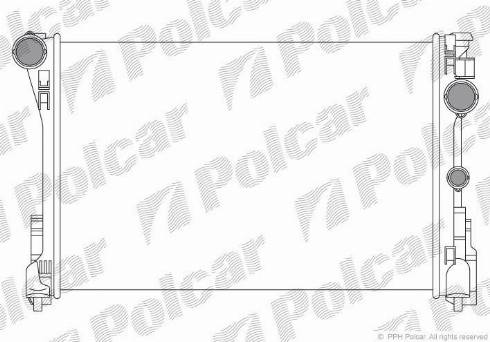 Polcar 507008-1 - Radiators, Motora dzesēšanas sistēma autodraugiem.lv