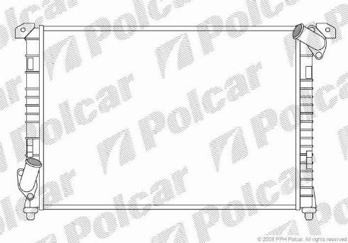 Polcar 510108-2 - Radiators, Motora dzesēšanas sistēma autodraugiem.lv