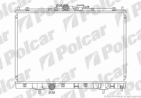 Polcar 5269081K - Radiators, Motora dzesēšanas sistēma autodraugiem.lv