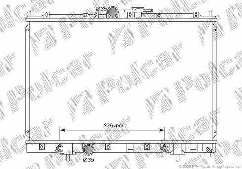 Polcar 5269082K - Radiators, Motora dzesēšanas sistēma autodraugiem.lv